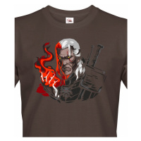 Pánské triko s motivem Zaklínač - Witcher - Geralt z Rivie