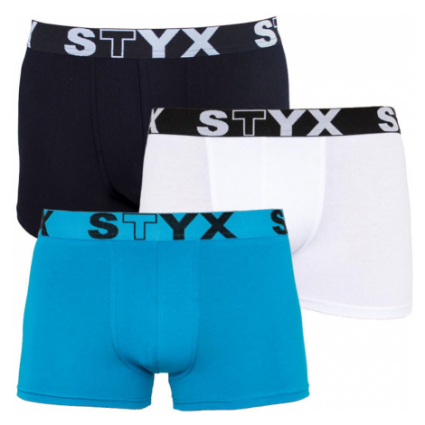 3PACK pánské boxerky Styx sportovní guma vícebarevné (G960691061)