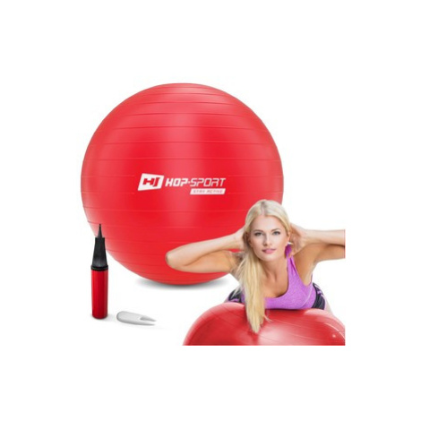 Gymnastický míč fitness 55cm  - červený Hop-sport