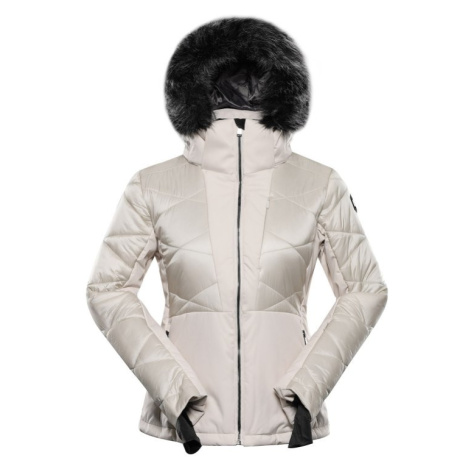 Bunda dámská lyžařská ALPINE PRO NADDRA s membránou PTX SNOW šedá