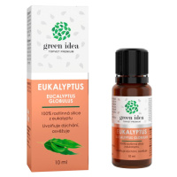 Green Idea Eukalyptus 100% silice pro podporu normální funkce dýchacího ústrojí 10 ml