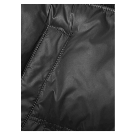 Černá dámská zimní bunda s kapucí (B8205-1) S'WEST