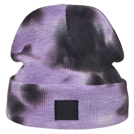 Čepice Dye Beanie - fialová/tmavě šedá Urban Classics