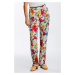 KALHOTY GANT D2. HUMMING FLORAL FARE PANTS bílá