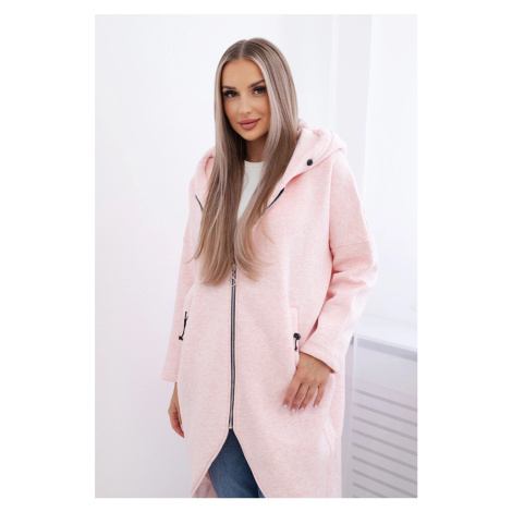 Kesi Zateplená dlouhá mikina šedá Barva: Růžová
