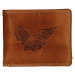 Pánská kožená peněženka SendiDesign Eagle - koňak