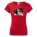 Dámské tričko s potiskem  Severoamerický pastevecký pes - vtipné tričko