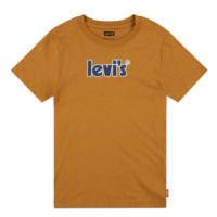Tričko Levi's® s potiskem světle hnědé barvy