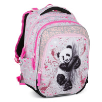 Bagmaster BETA 22 B školní batoh - panda růžová 23 l 220302