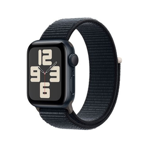 Apple Watch SE 40mm Temně inkoustový hliník s temně inkoustovým provlékacím sportovním řemínkem