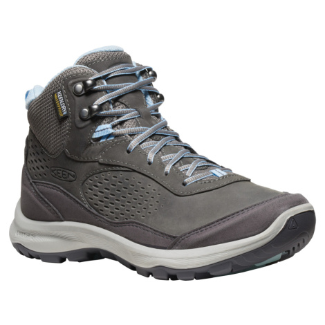 Keen Terradora Explorer Mid Wp Women Dámská kožená vysoká treková obuv 10036545KEN steel grey/cl