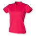 Henbury Dámské funkční polo tričko H476 Bright Pink