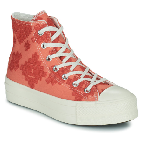 Converse Chuck Taylor All Star Lift Festival Broderie Hi Oranžová