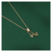 GRACE Silver Jewellery Stříbrný náhrdelník se zirkony, stříbro 925/1000, motýl NH1205-JRYN220 Zl