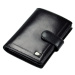 Pánská kožená peněženka Rovicky PC-101L-BAR RFID černá