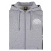 Southpole / College Zip Hoody heathergrey/white