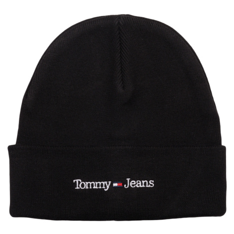 Tommy Jeans SPORT BEANIE Černá Tommy Hilfiger