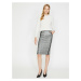 Koton Women's Checkered Pencil Skirt