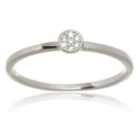 Dámský stříbrný prsten s čirými zirkony STRP0515F