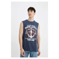 DEFACTO Regular Fit Printed Crew Neck Undershirt