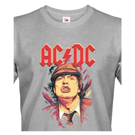 Pánské tričko s potiskem kapely AC/DC  - parádní tričko s potiskem rockové skupiny AC/DC BezvaTriko