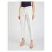 Bílé dámské zkrácené kalhoty s páskem ORSAY