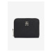 Černá dámská peněženka Tommy Hilfiger Emblem Med ZA
