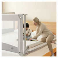 Zábrana na postel Monkey Mum® Economy - 90 cm - světle šedá