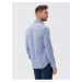 Světle modrá pánská košile Ombre Clothing K642