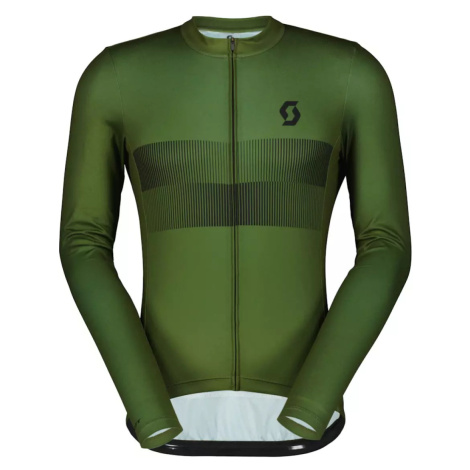 SCOTT Cyklistický dres s dlouhým rukávem letní - RC TEAM 10 - zelená