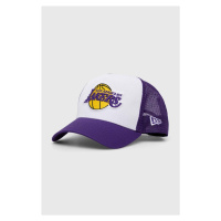 Kšiltovka New Era bílá barva, s aplikací, LOS ANGELES LAKERS, 60348857.WHITRPTRP-WHITRPTRP