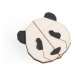 Dřevěná brož Panda Brooch