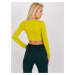 Limetkový zavinovací crop top Paola --lime green Limetková