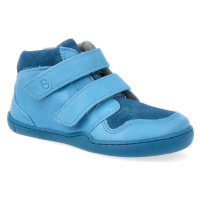 Barefoot kotníková obuv Blifestyle - Maki wool fleece turquoise wide