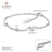 Gaura Pearls Stříbrný náramek s perlou a zirkonem Leah - stříbro 925/1000 SK21245B 16 cm + 3 cm 