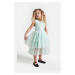 Dívčí šaty Coccodrillo tyrkysová barva, mini