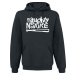 Naughty by Nature Classic Logo Mikina s kapucí černá