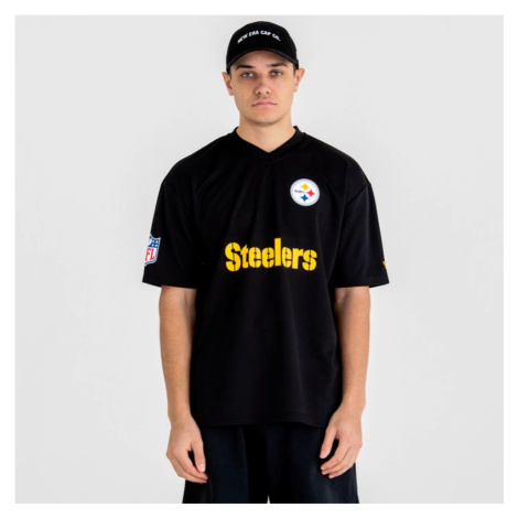 Pánské tričko New Era Wordmark Oversized NFL Pittsburgh Steelers, S