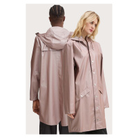 Nepromokavá bunda Rains Long Jacket W3 fialová barva, přechodná, 12020-37