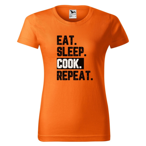 DOBRÝ TRIKO Dámské tričko s potiskem Cook Barva: Oranžová