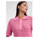 Růžový dámský svetr s krátkým rukávem Tom Tailor Denim
