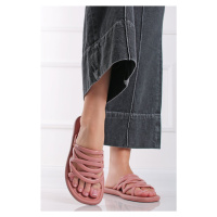 Růžové gumové pantofle Meu Sol Slide