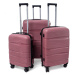 Rogal Růžový prémiový skořepinový kufr "Royal" - M (35l), L (65l), XL (100l)