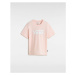 VANS Girls Flying V Crew T-shirt Girls Pink, Size