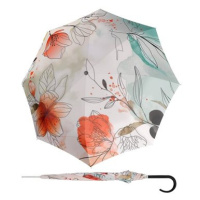 Doppler Carbonsteel Long AC Floral - dámský holový vystřelovací deštník