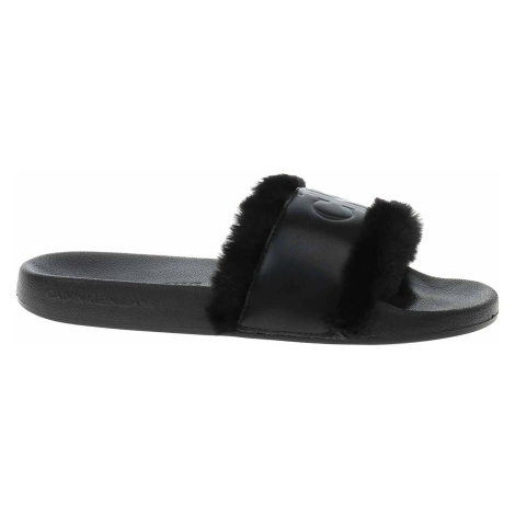 Dámské domácí pantofle Calvin Klein YW0YW00754 BDS black
