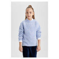 DEFACTO Girl's Crew Neck Sweater