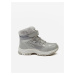 SAM73 Holčičí kotníkové zateplené zimní boty ve stříbrné barvě SAM 73 Dis - Holky