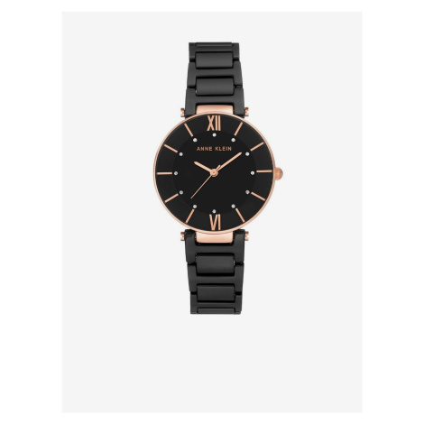 Černé dámské hodinky Anne Klein