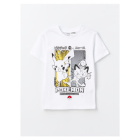 LC Waikiki Boys' Crew Neck Pikachu Printed Short Sleeve T-Shirt